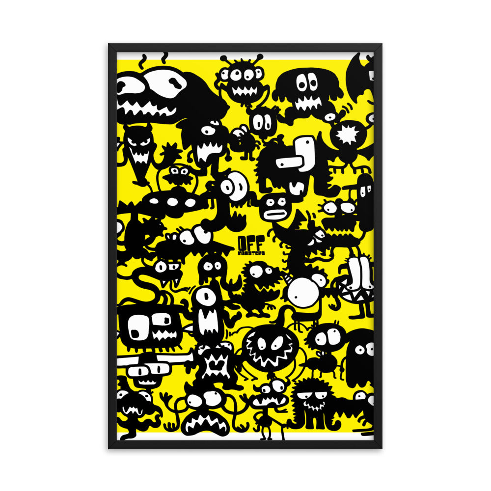 Framed photo paper poster