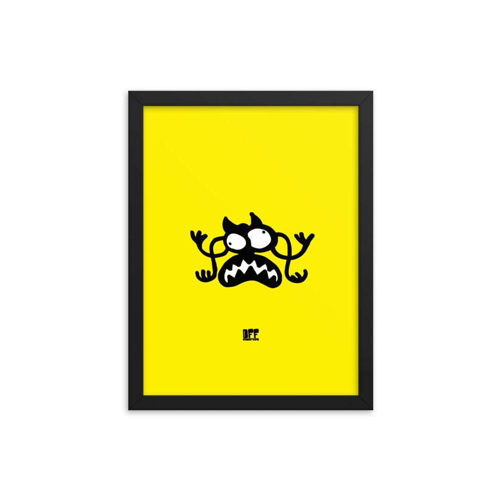 Framed photo paper poster