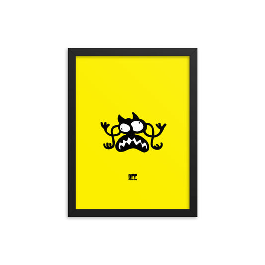 Framed photo paper poster