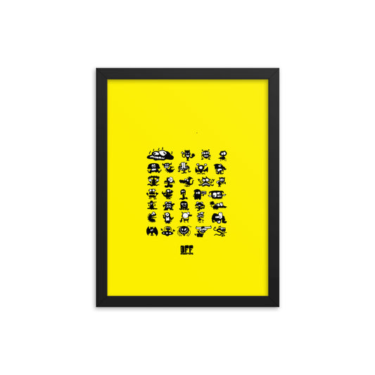 Framed photo paper poster