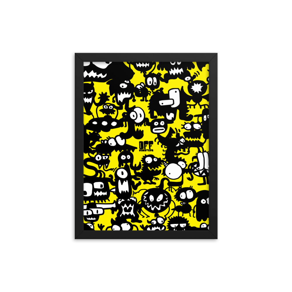 Framed photo paper poster