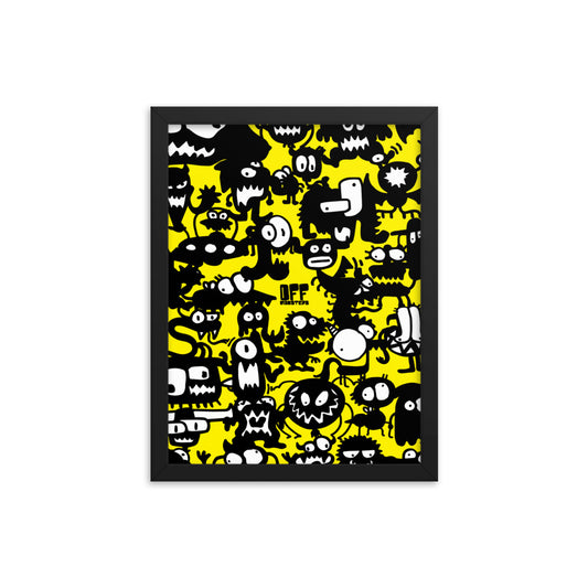 Framed photo paper poster