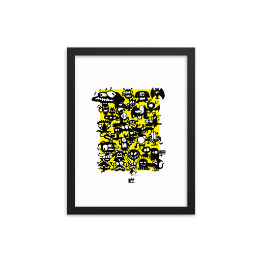 Framed photo paper poster