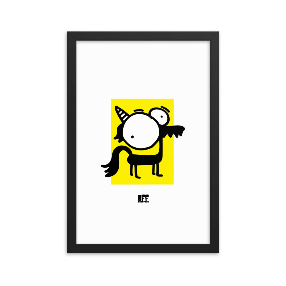 Framed photo paper poster