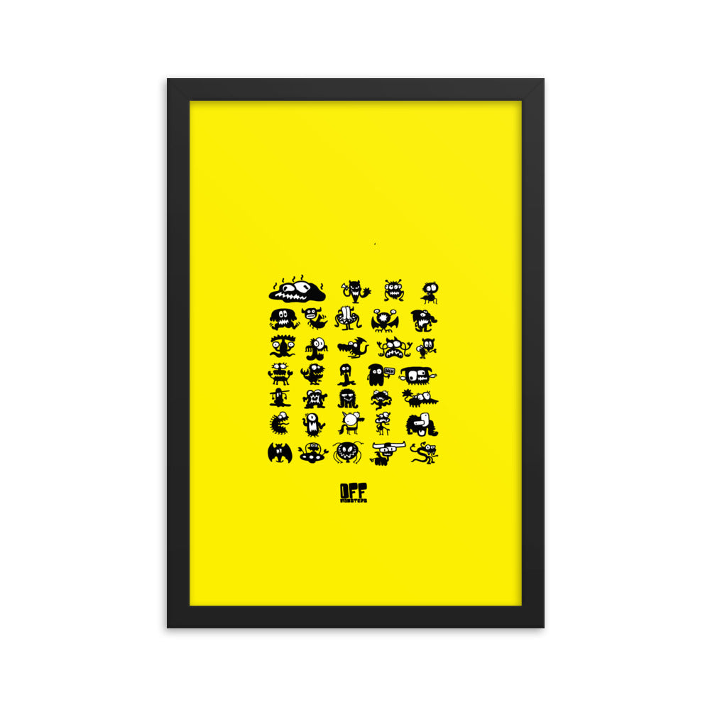 Framed photo paper poster