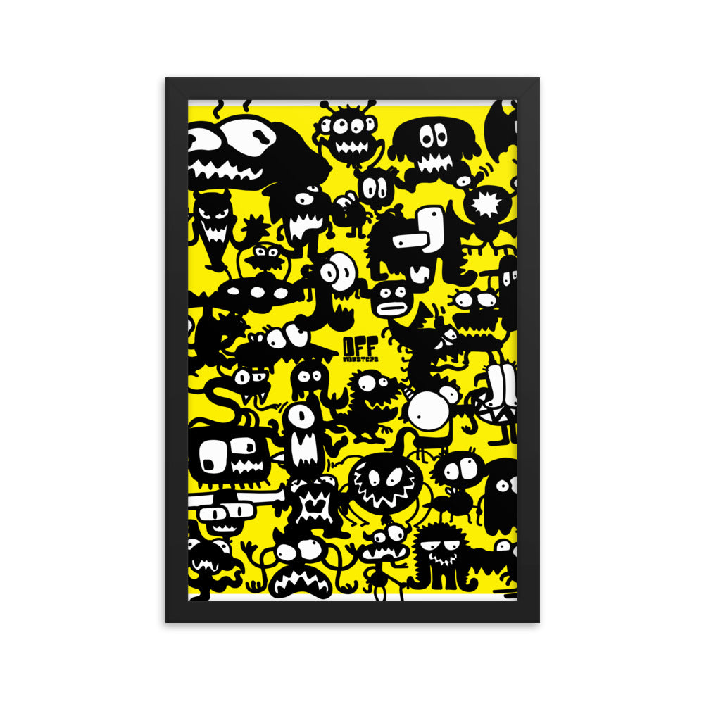 Framed photo paper poster