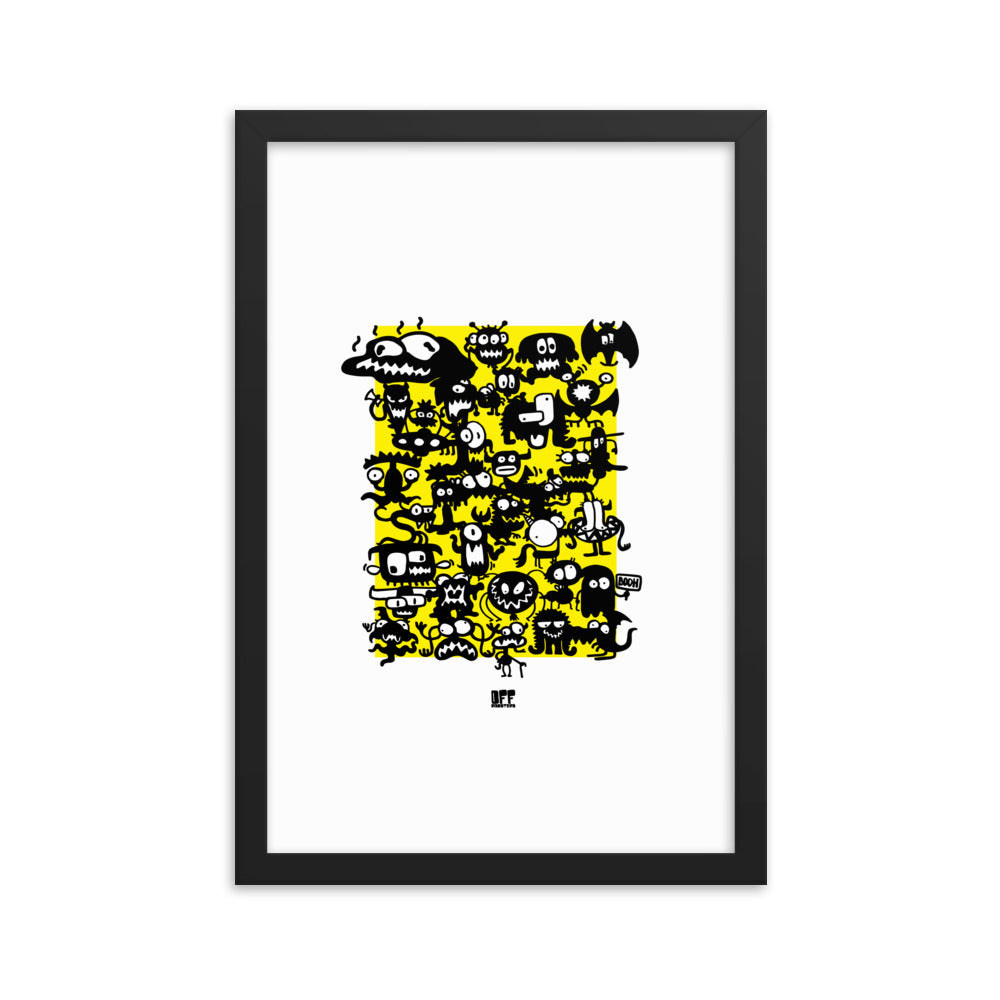 Framed photo paper poster