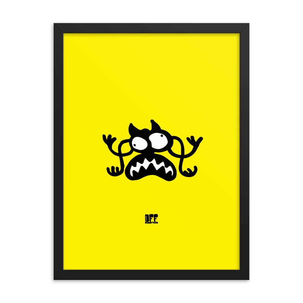 Framed photo paper poster