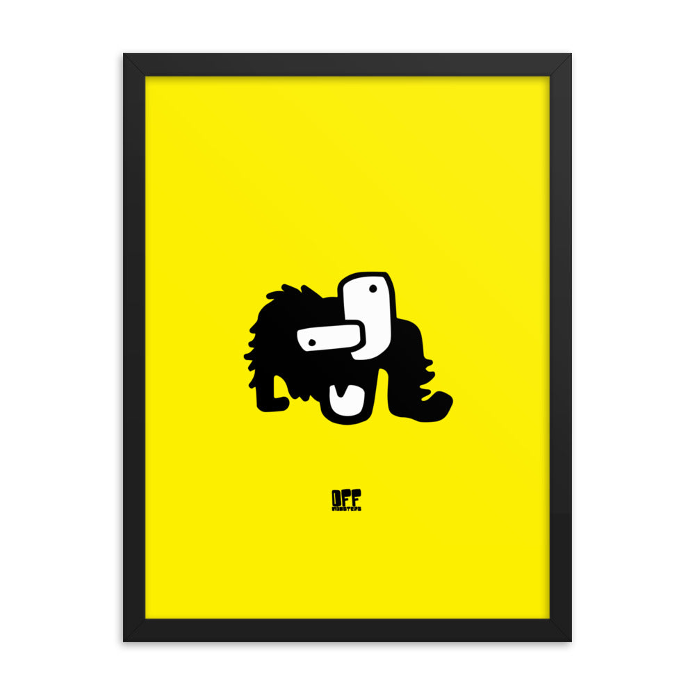 Framed photo paper poster