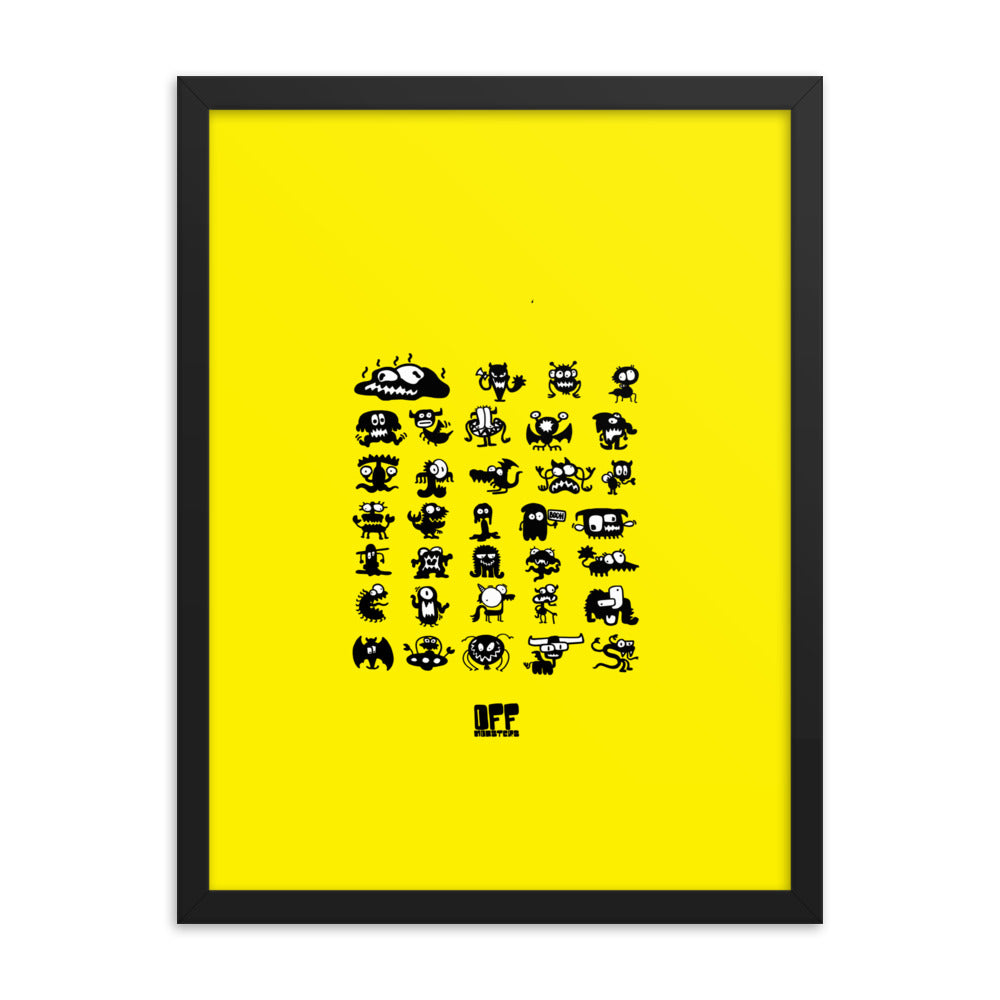 Framed photo paper poster