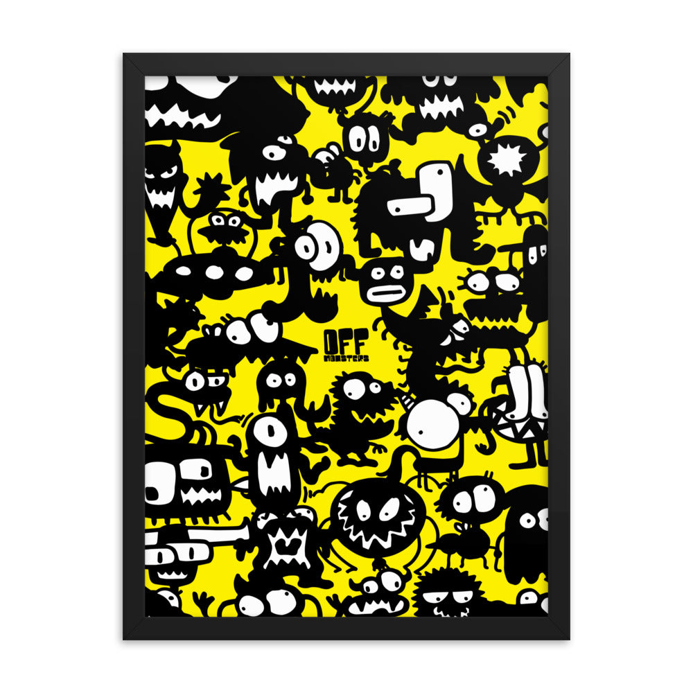 Framed photo paper poster