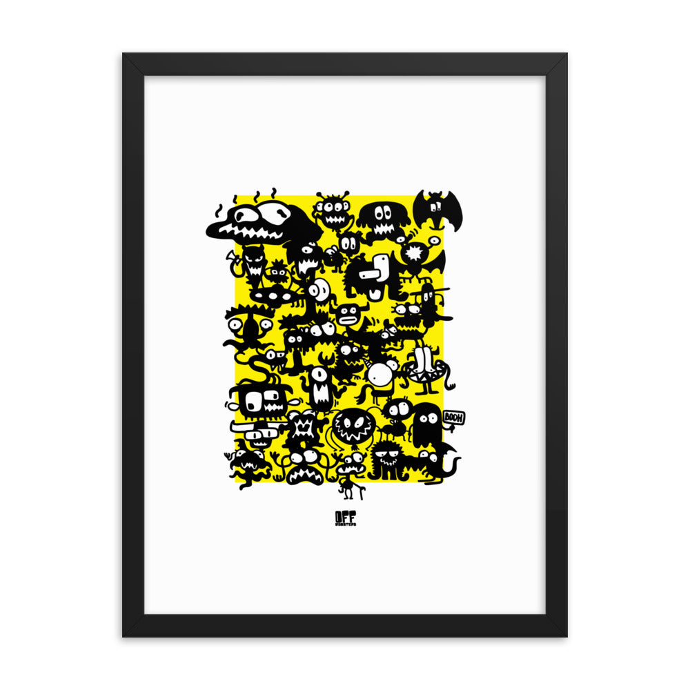 Framed photo paper poster