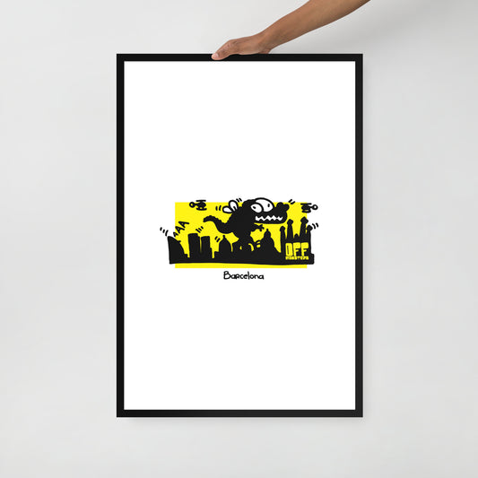 Framed photo paper poster