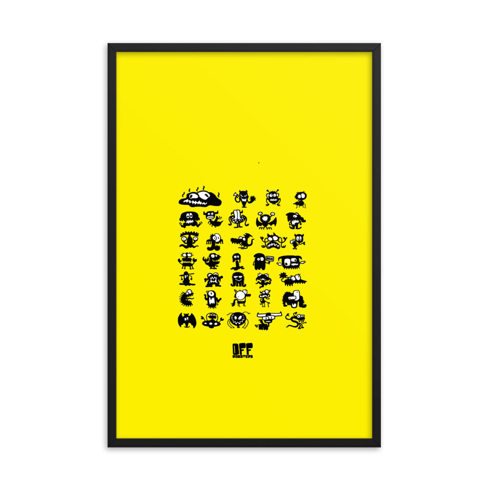 Framed photo paper poster