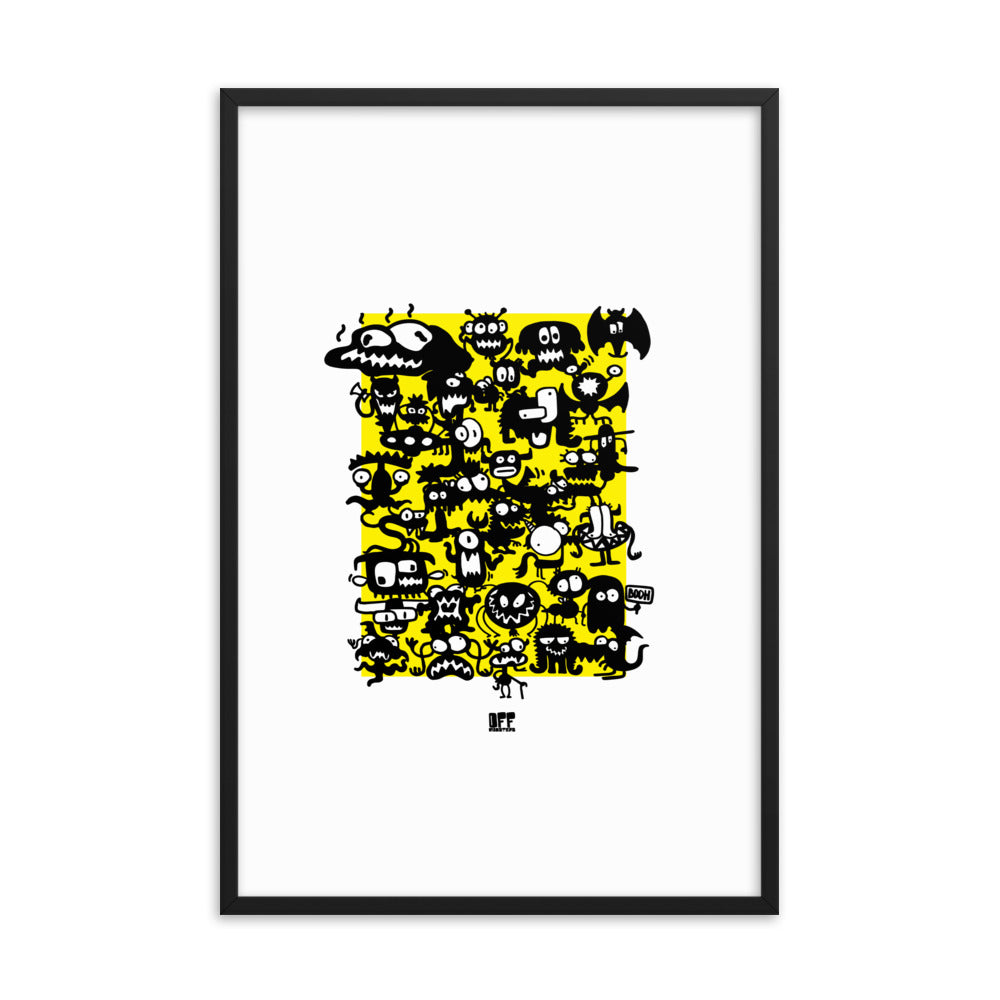 Framed photo paper poster